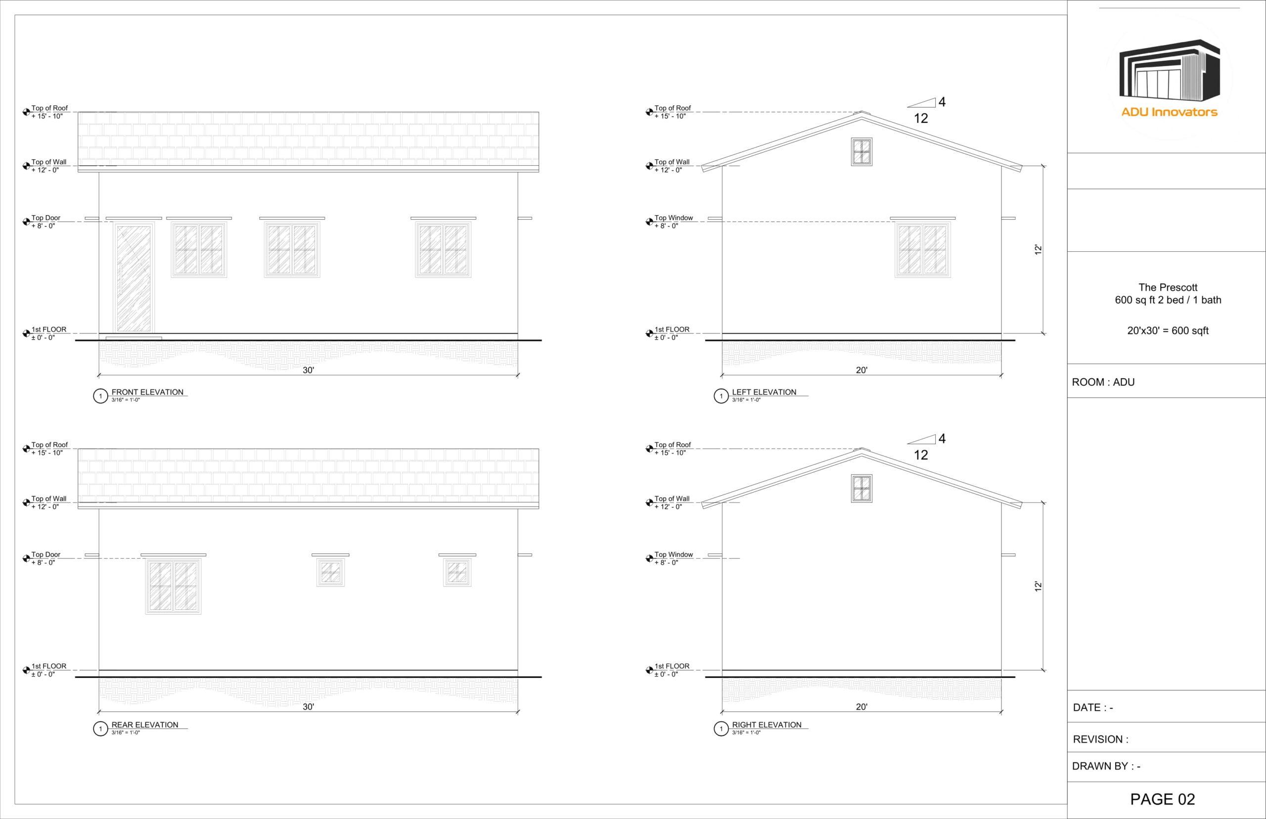 20X30 2 BED 1 BATH full 2 2 scaled